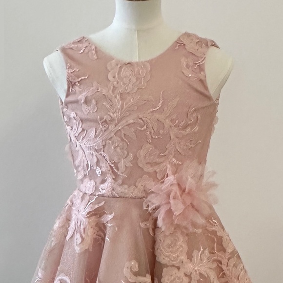 Zoe Ltd. Girls Formal Pink Dress LIKE NEW, WORN ONE TIME Size 8, Valentine's Day - Picture 3 of 16